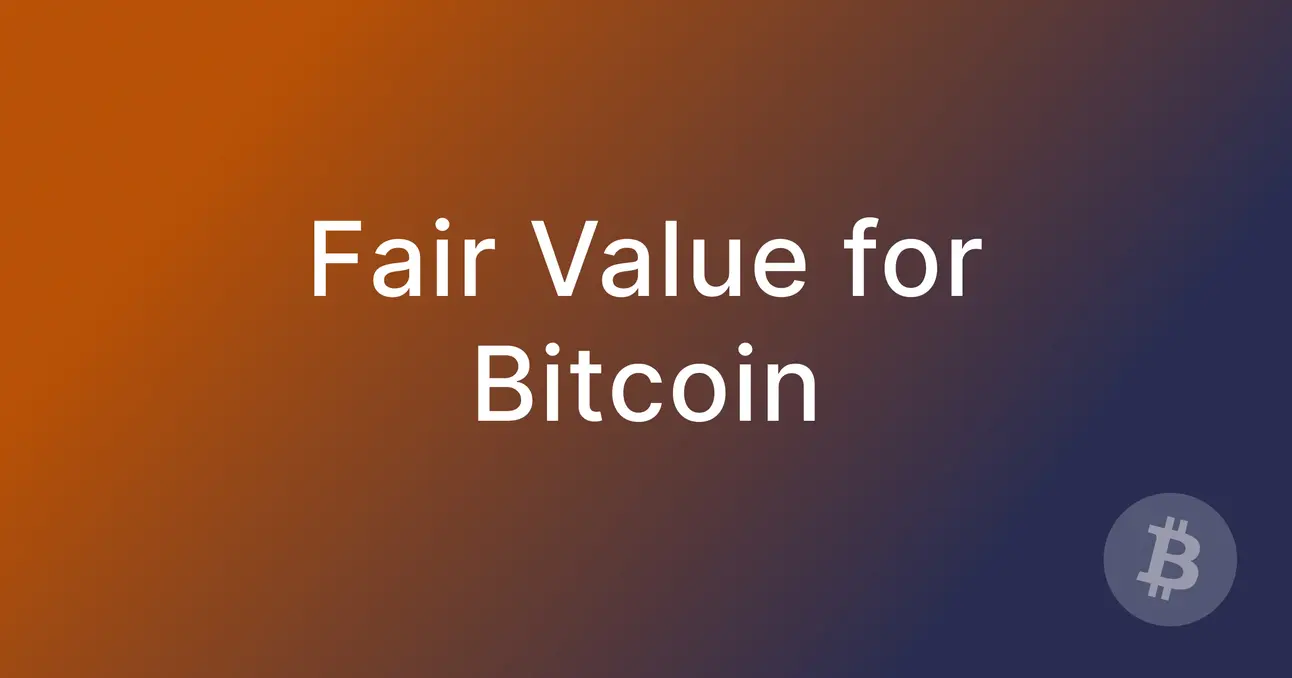 比特币的公允价值